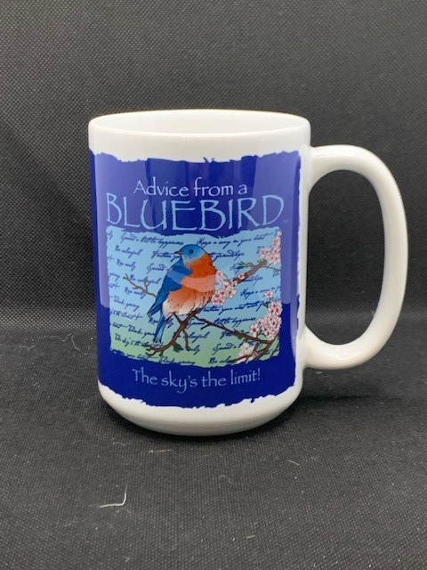 Advice from a Blue Bird Mug